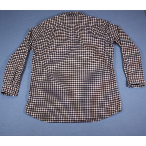 Vintage LL Bean Men Slightly Fitted Flannel Button Down Shirt Heavyweight L Tall - Picture 3 of 10